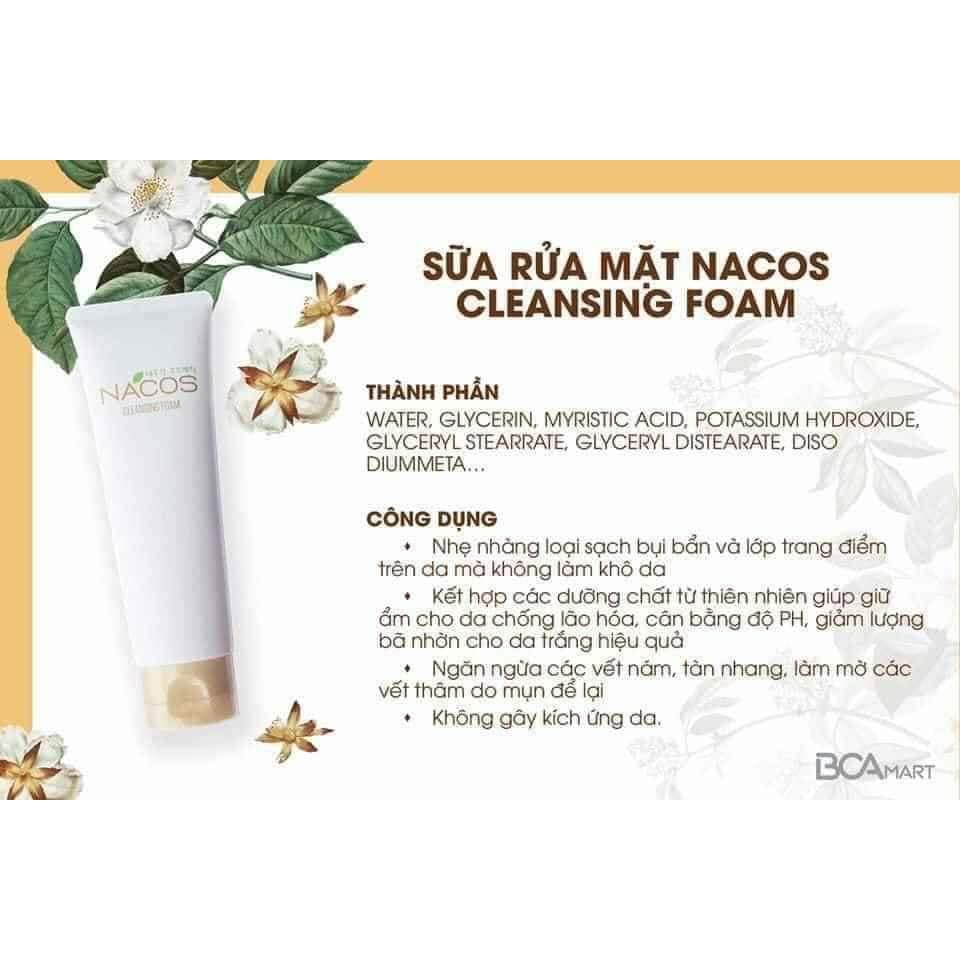 Sữa Rửa Mặt Vật Lý Nacos Cleansing Foam Hàn Quốc