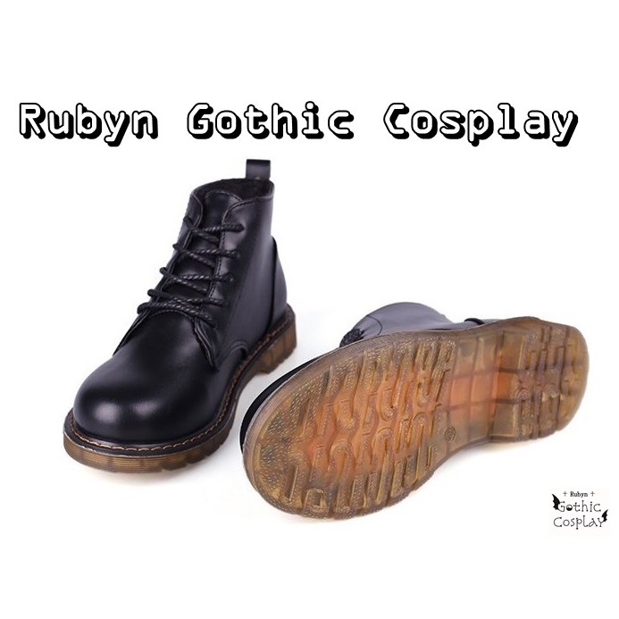 [CÓ SẴN]  Giày Boots da cổ cao Vintage (Tài khoản Shopee duy nhất: gothic.cosplay )