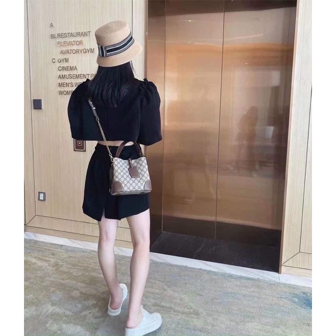 Túi xách nữ đeo chéo dây rút Hot Trend 2022