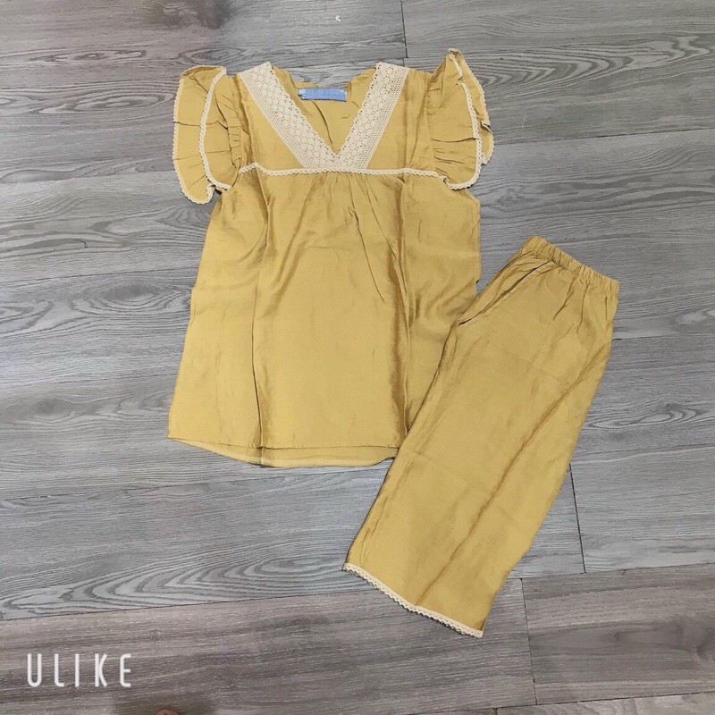 (Siêu Rẻ) Bộ Đũi lửng Cao Cấp Viền Ren | BigBuy360 - bigbuy360.vn