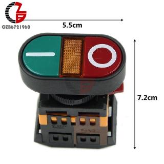 Nút công tắc bấm đổi Bật/tắt màu xanh lá đỏ dành cho đèn báo
