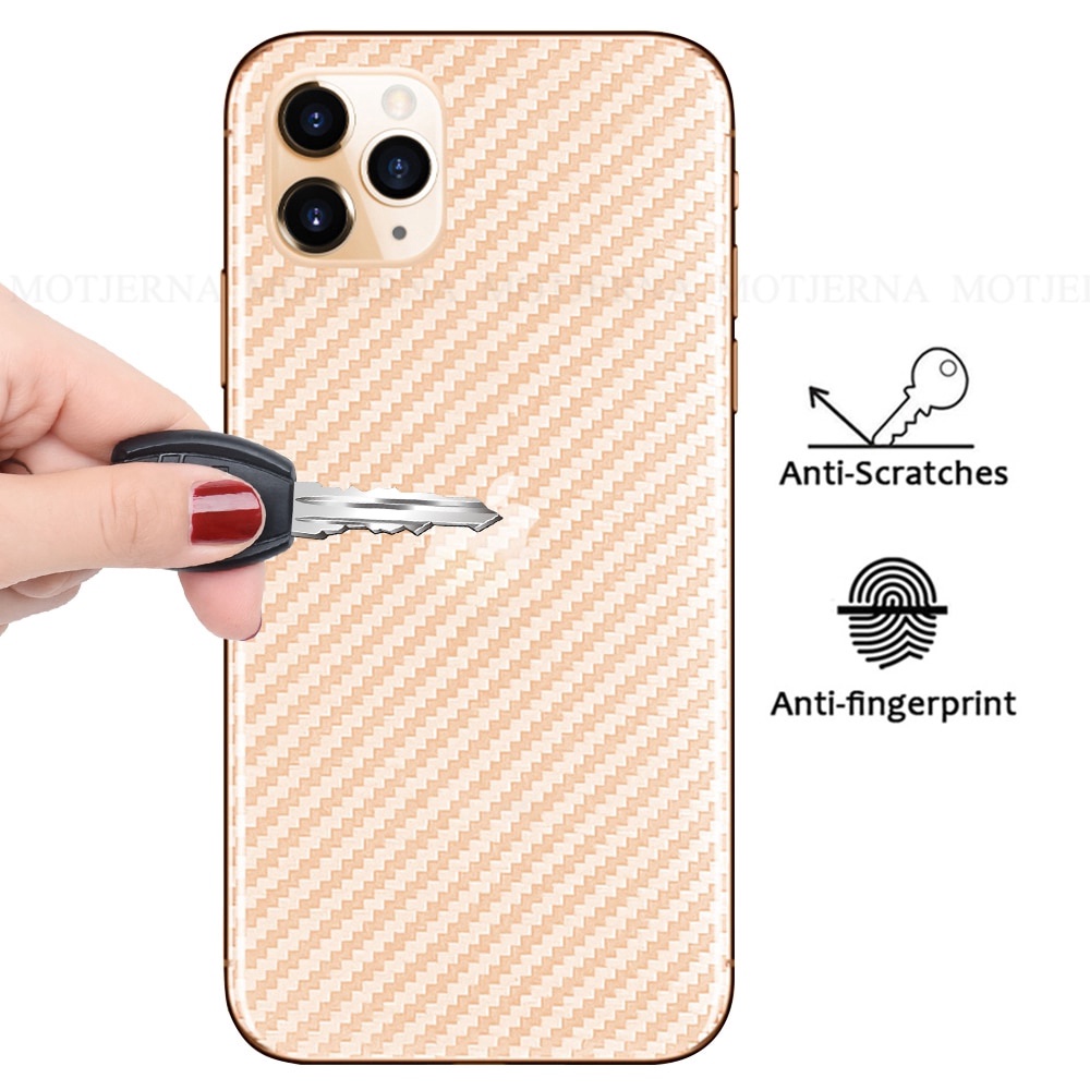 Phim Dán Mặt Sau Chống In Dấu Vân Tay Bằng Sợi Carbon Cho iphone 11 12 13 14 pro max XR X XS max 6s 7 8 plus 12 mini