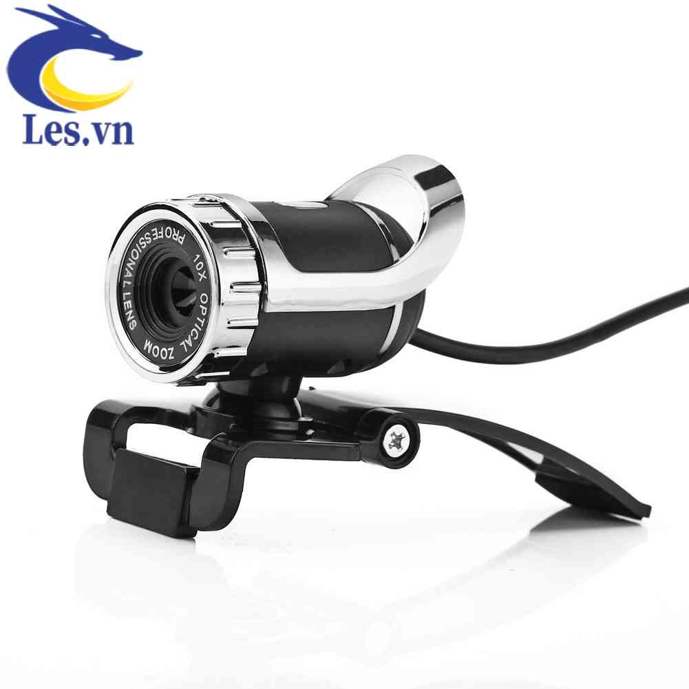 Camera USB 300,000 Pixel HD Xoay 360 Độ°Mic Kẹp Cho Máy Tính Skype