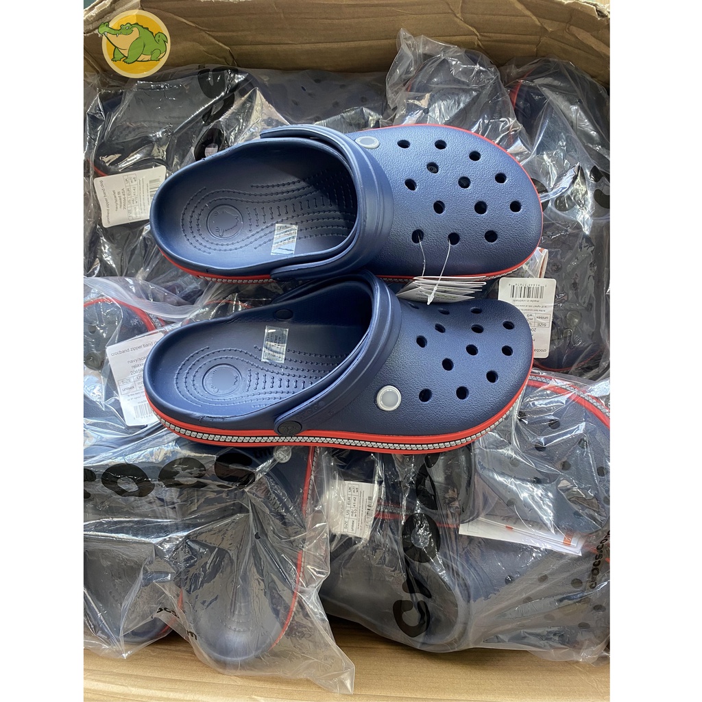 Dép CROCS BAND ZIPPER Nam Nữ Êm Nhẹ, Mềm và Không Mùi