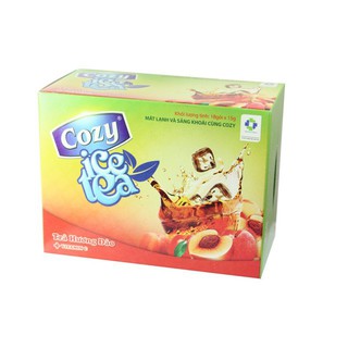 Trà cozy ice tea hương chanh - hương đào 270g