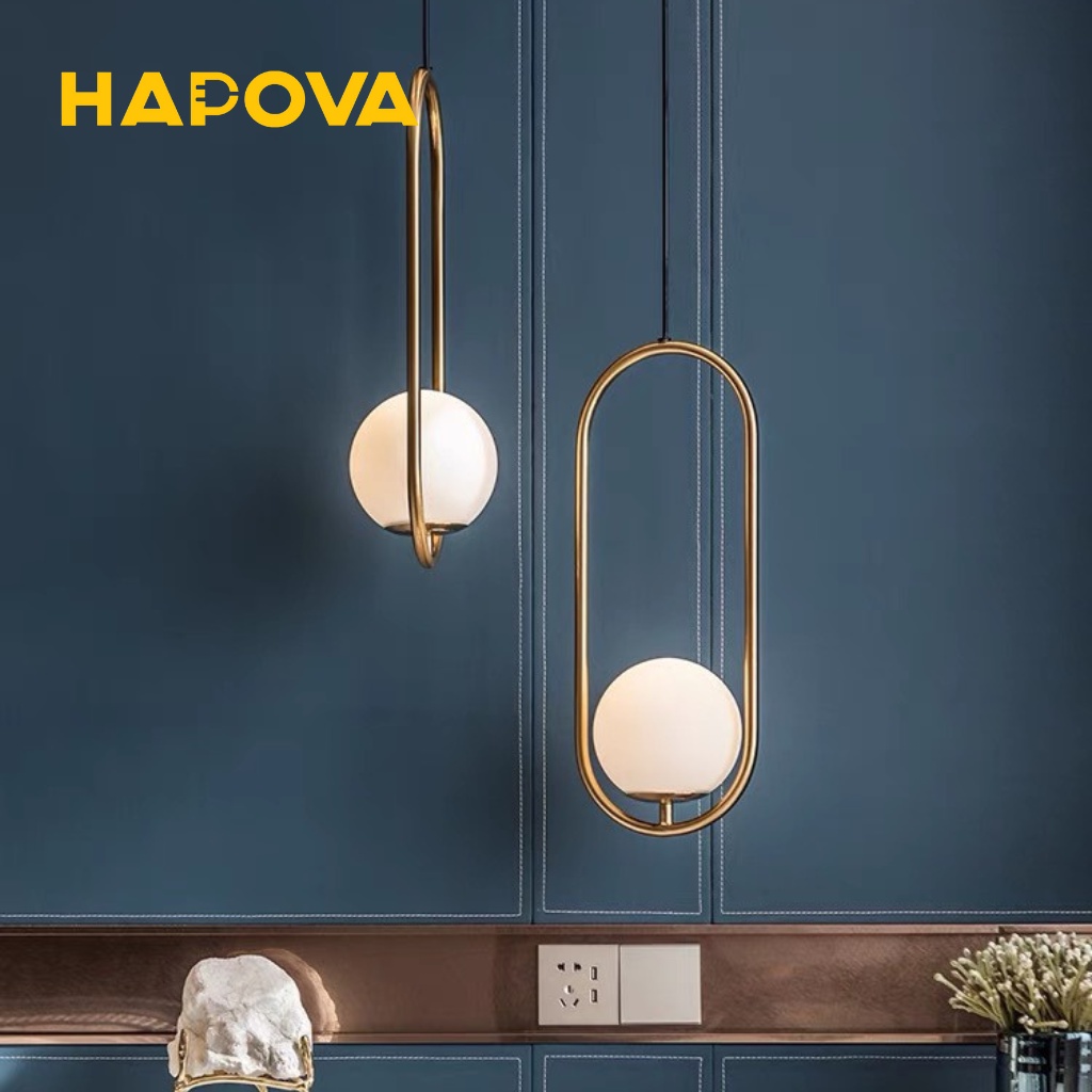 Đèn thả trang trí phòng khách phòng ngủ Decor HAPOVA DUMI 5009 Hình ELIP