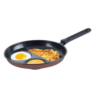 chảo 3 ngăn mặt cười