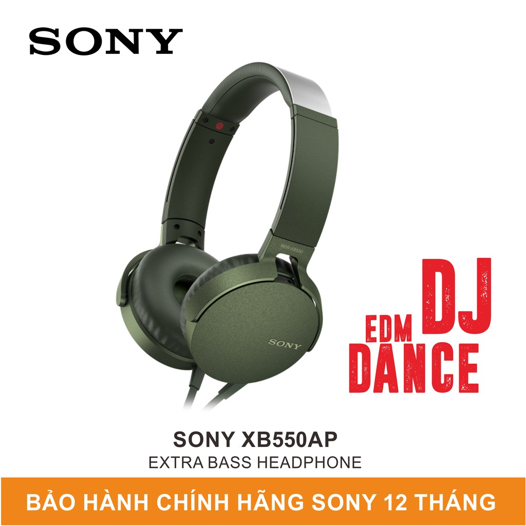 Tai Nghe Sony Extra Bass™ XB550AP - Hàng Chính Hãng Sony Việt Nam - Bảo Hành 12 Tháng