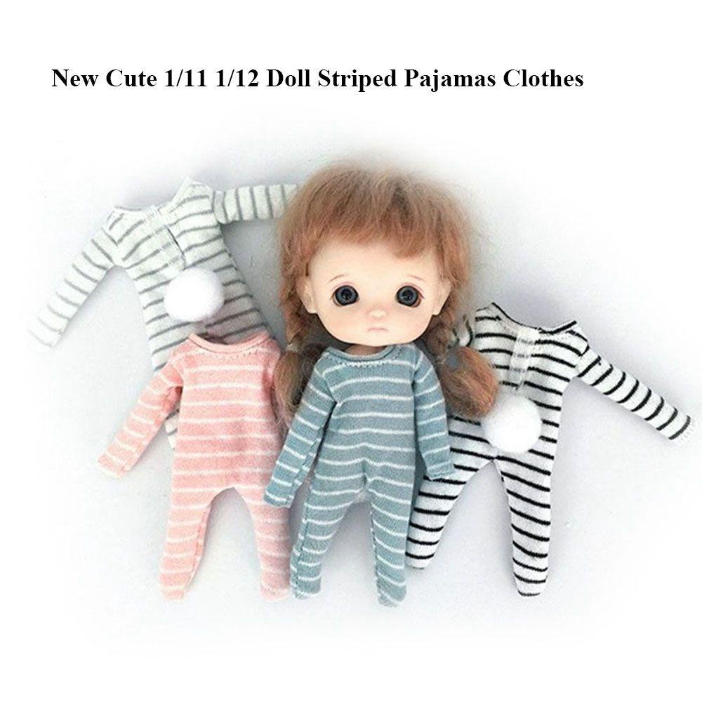 RAINBOW Bộ Quần Áo Ngủ Dễ Thương Dành Cho Búp Bê Tỉ Lệ 1 / 12 Mới