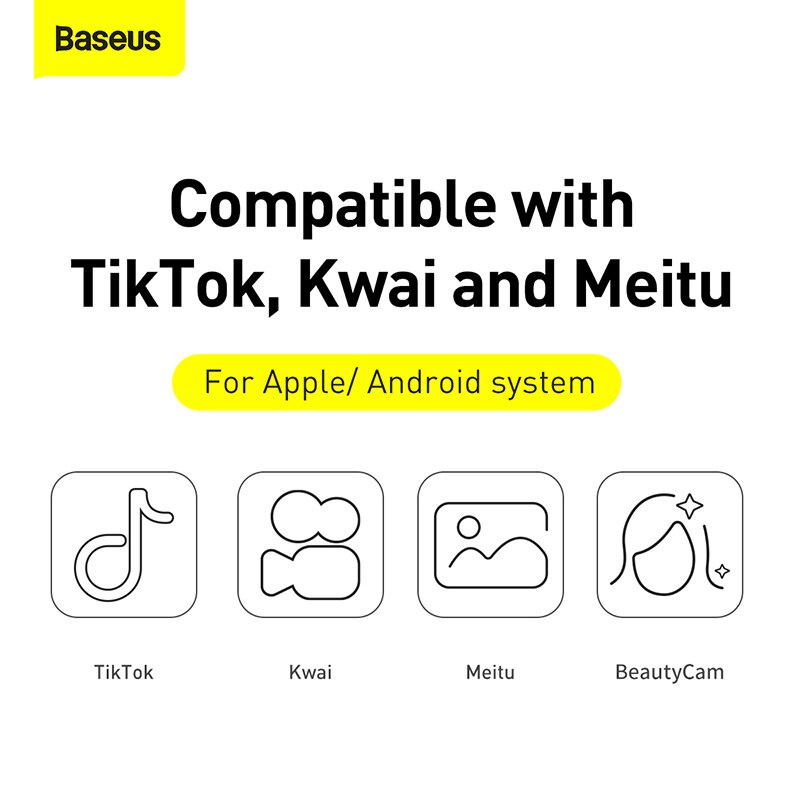 Gậy hỗ trợ chụp ảnh Baseus mini không dây Bluetooth có thể gập lại cầm tay mở rộng được cho iPhone 12 11 Pro Max Xiaomi | BigBuy360 - bigbuy360.vn