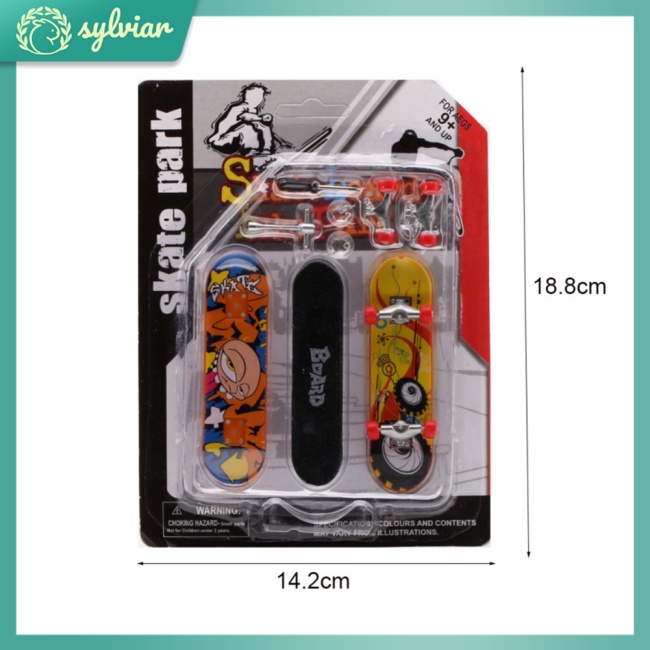 Ván Trượt Ngón Tay Mini Bằng Hợp Kim Sáng Tạo Kèm Phụ Kiện Cho Bé