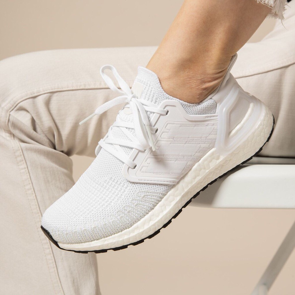 Giày Adidas Auth🔴FREESHIP🔴Adidas Ultraboost 2020 All White Chính Hãng - Giày Chạy Bộ Tốt Nhất Thế Giới