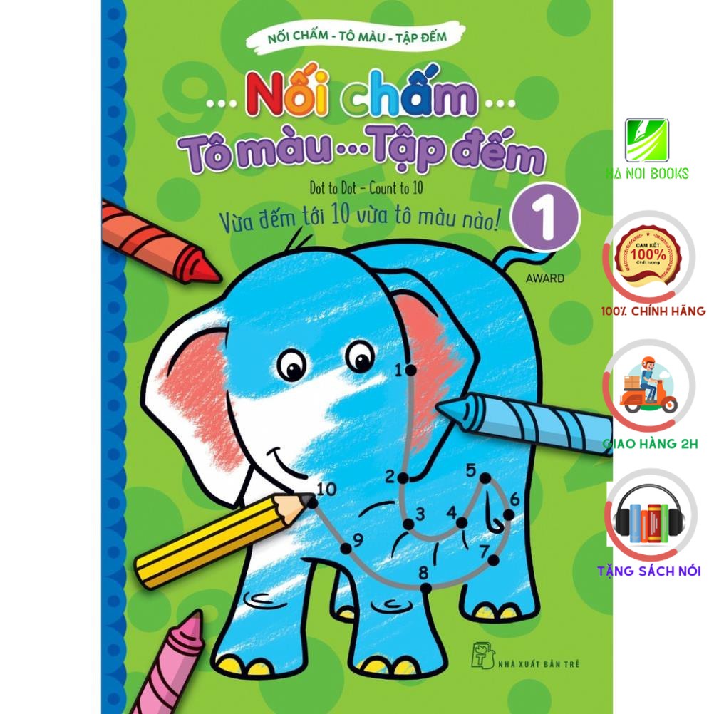 Sách - Nối Chấm-Tô Màu-Tập Đếm ( bộ 7 cuốn ) - NXB Trẻ