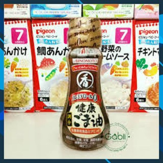 Dầu mè AJINOMOTO - chai 70g của Nhật cho bé dễ hấp thu khi ăn dặm  date 2021