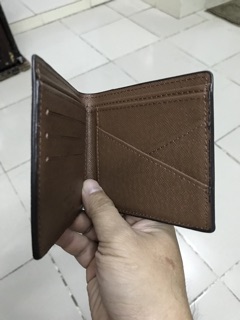 Ví nam ngắn hoa xám/nâu fullbox