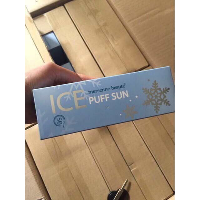 KEM CHỐNG NẮNG ICE PUFF SUN MERSENNE BEAUTE PHA LÊ TUYẾT