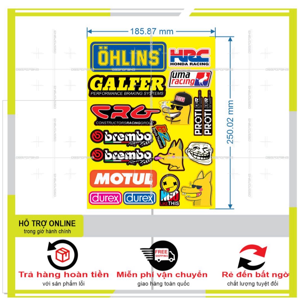 LOGO STICKER DÁN XE MÁY M33 - SHINDECAL2