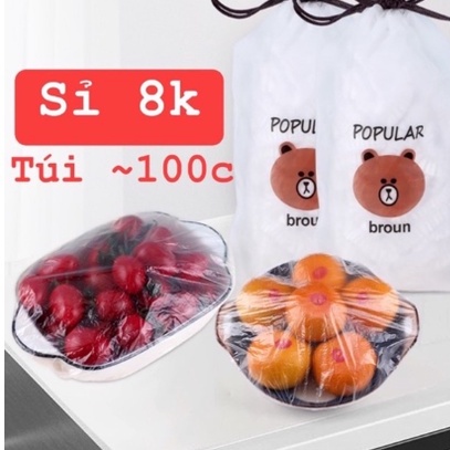 Túi, Màng bọc thực phẩm  có chun co giãn có thể tái sử dụng