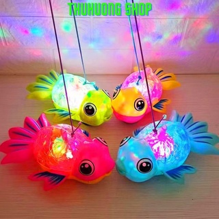 Lồng đèn trung thu cho bé đèn lồng cá chép vàng phát sáng có nhạc và di chuyển