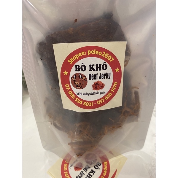Thịt bò khô 100℅ tự làm, nguyên liệu tươi ngon đảm bảo vệ sinh an toàn thực phẩm | BigBuy360 - bigbuy360.vn