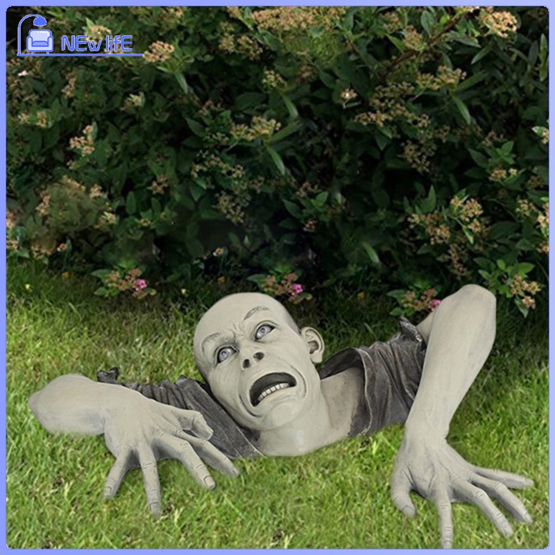 The Zombie of Montclaire Moors Statue Garden Resin Sculpture Outdoor Decoration, Garden Lawn Backyard Statue