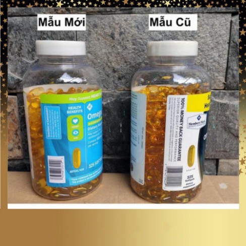 GIÁ CHI HOM NAY ( KIBO ) Viên uống Member's Mark Omega 3-6-9 Supports Heart Health 325 viên của Mỹ omega 369 GIÁ CHI HOM