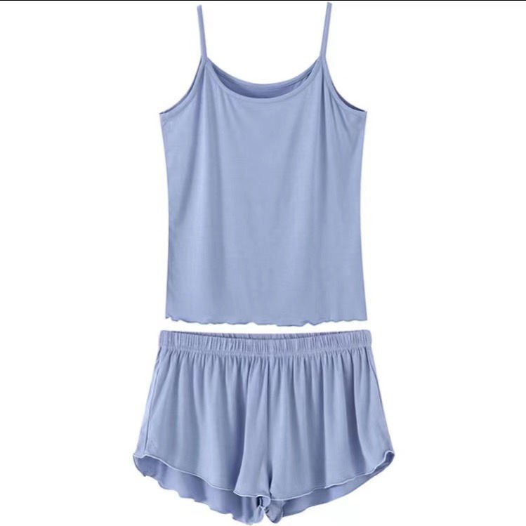 Bộ áo hai dây + quần short thời trang mùa hè cho nữ | BigBuy360 - bigbuy360.vn