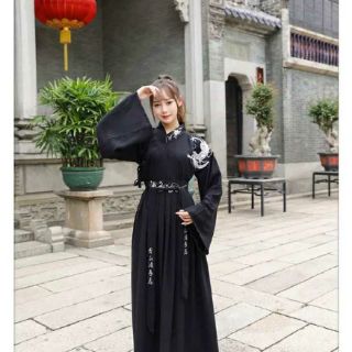 Hán phục đôi Set 6 - Tàng Long Hắc Y (Hán phục nam + nữ)