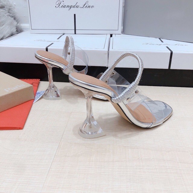 Guốc quai trong gót đũa phối quai hậu sang trọng