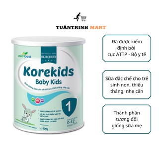 Sữa bột dinh dưỡng Korekids Baby Kid cho trẻ sinh non thiếu tháng 900g