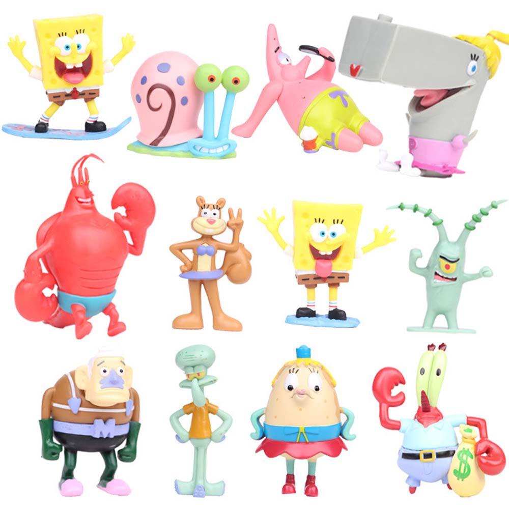 Mô Hình Nhân Vật Hoạt Hình SpongeBob Trang Trí Nhà Cửa