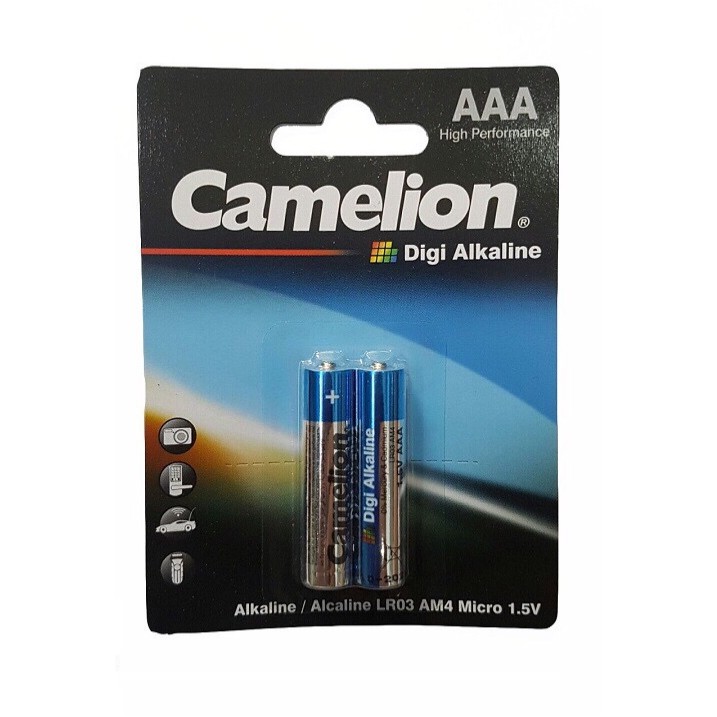 Pin AAA Camelion Alkaline Kiềm vỉ 2 viên hộp 12 vỉ