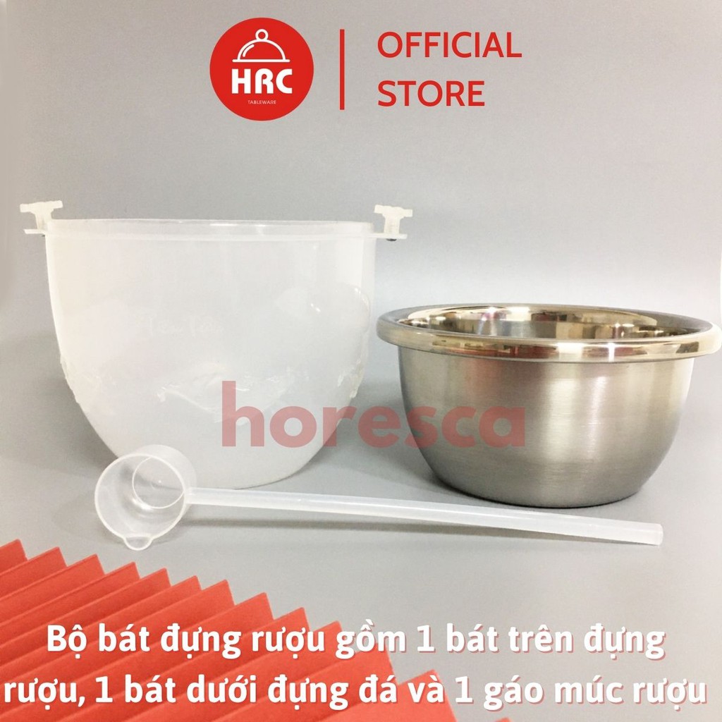 Bát đựng rượu inox, nước hoa quả ướp lạnh tặng kèm muỗng (siêu rẻ)