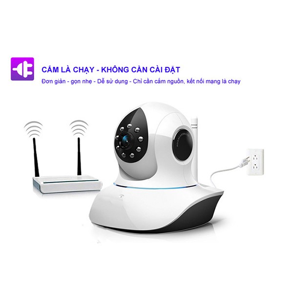 Camera IP Vantech VT-6300A 1.0 Megapixel, 10 IR LEDs, P2P, H.264 Wireless Pan/Tilt IP Camera