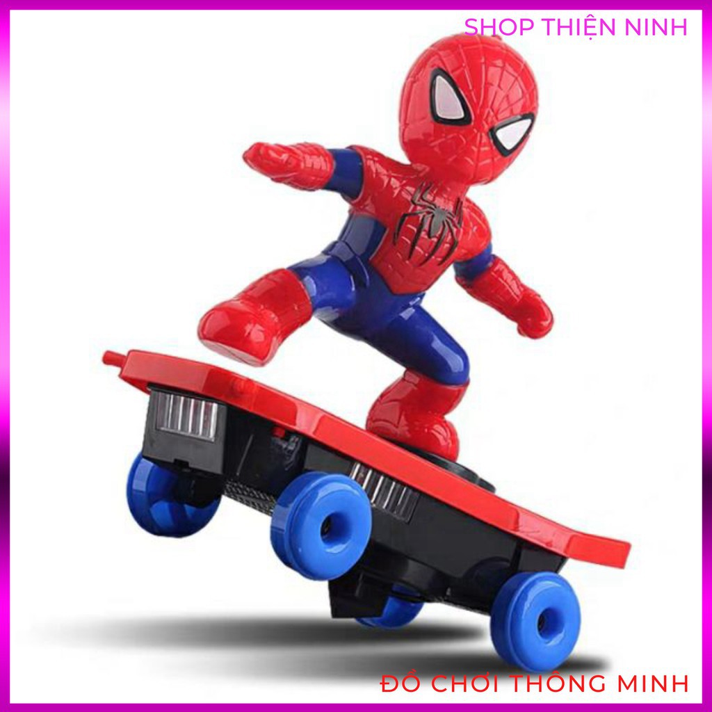 Đồ chơi người nhện trượt ván cho bé