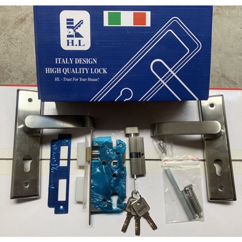 Khoá tay gạt, khoá thông phòng inox 304 ITALY, khoá H.L LOCK