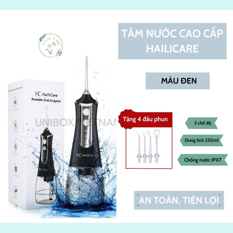 Máy tăm nước cao cấp HC HailiCare, máy tăm nước cầm tay nhập khẩu giúp vệ sinh răng miệng, phù hợp với mọi lứa tuổi