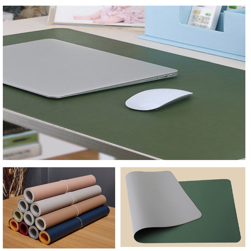 Thảm da trải bàn deskpad 2 mặt cao cấp bo viền, chống nước