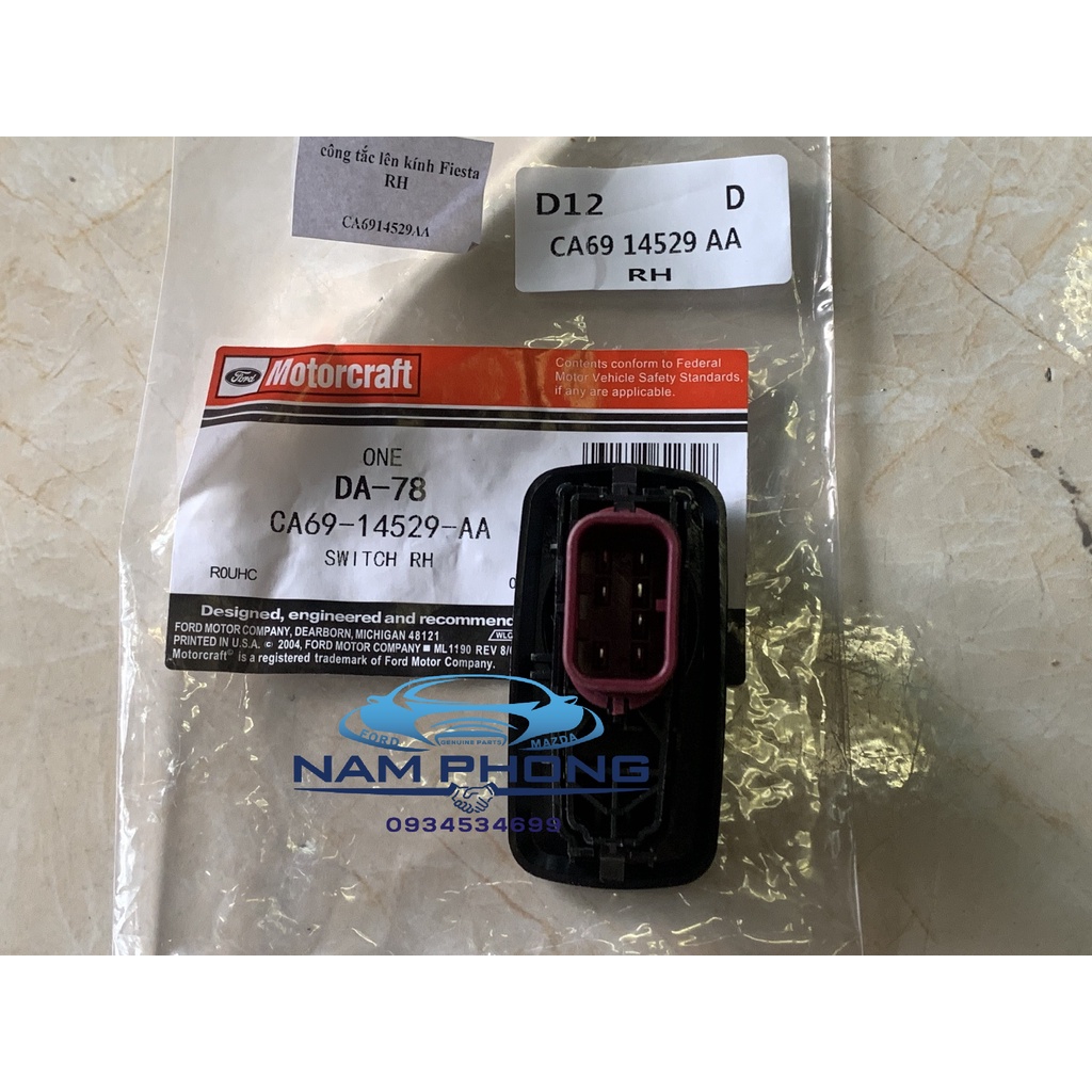 Công tắc lên xuống kính trước phải Fiesta 11-13 - CA6914529AA