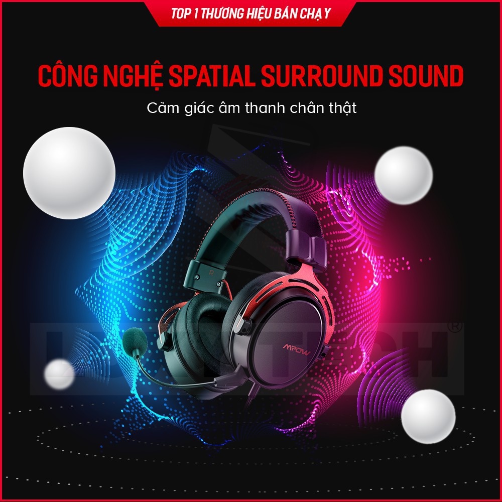 Tai Nghe Gaming MPOW Air SE BH439A Âm Thanh Vòm 360 Độ, Bass Tăng Cường, Mic Chống Ồn - BH 24 Tháng