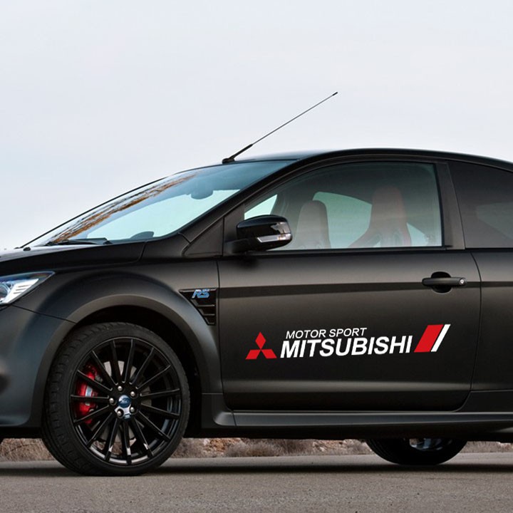Tem decal dán sườn xe Mitsubishi