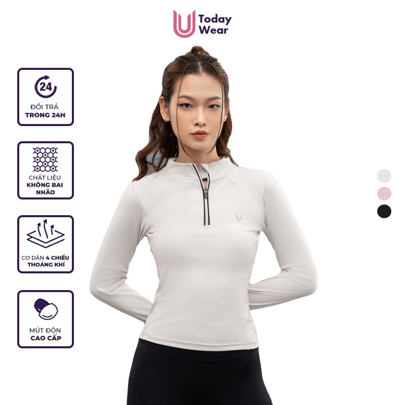 Áo thể thao nữ gym yoga tay dài Harley năng động Today U Wear