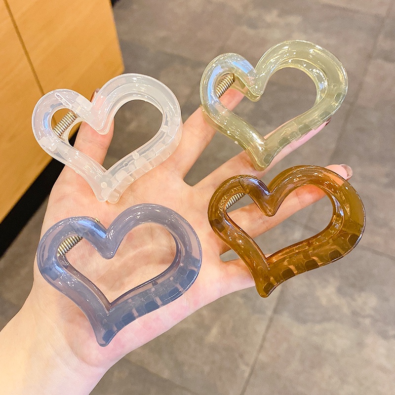 Kẹp Tóc Hình Trái Tim Nhỏ Xinh Thiết Kế Mới Thời Trang Theo Phong Cách Hàn Quốc Cho Bé Gái