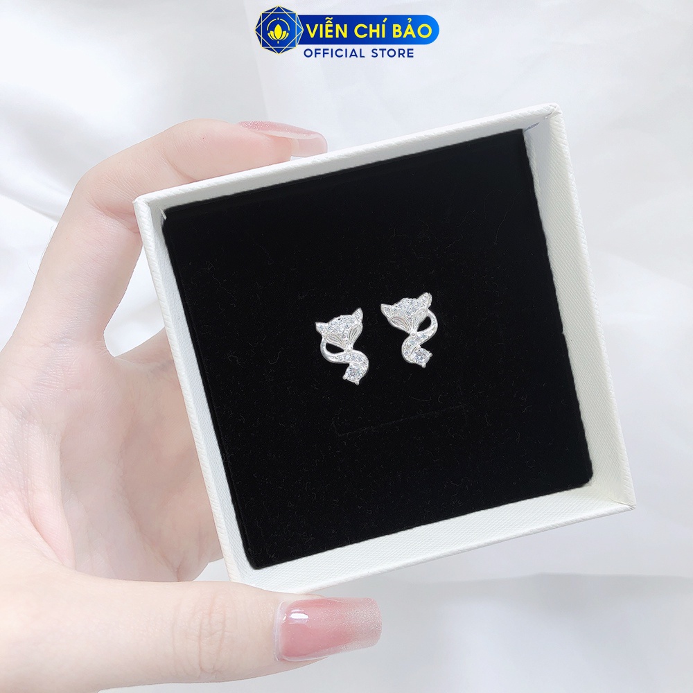 Bông tai bạc nữ Cửu Vỹ Hồ Ly chất liệu bạc 925 thời trang phụ kiện trang sức nữ Viễn Chí Bảo B400144