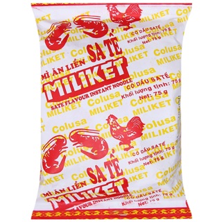 Mì Miliket Hai Tôm giấy trắng gói 75g