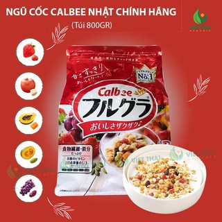 Ngũ cốc Calbee Nhật Bản hoa quả , trái cây dùng ăn sáng - ăn kiêng giảm