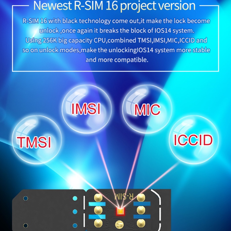Thẻ SIM Điện Thoại 5G Mở Khóa Cho iPhone13 13PRO 13mini 12 11 R-SIM16