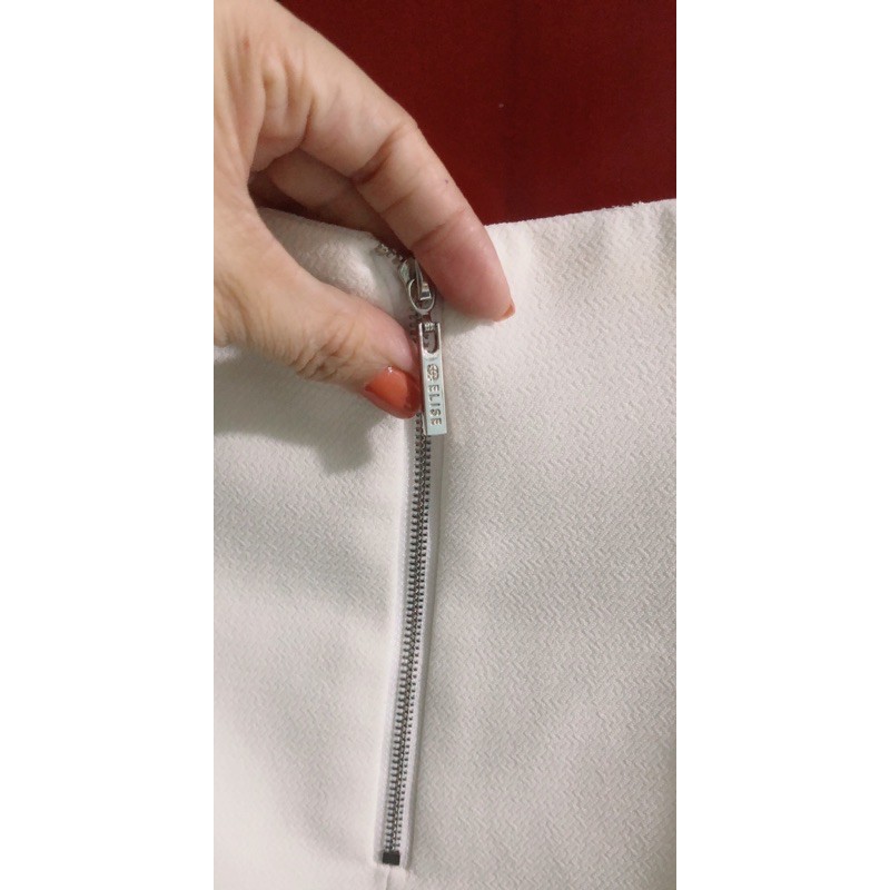 Chân váy Elise trắng xs eo 65