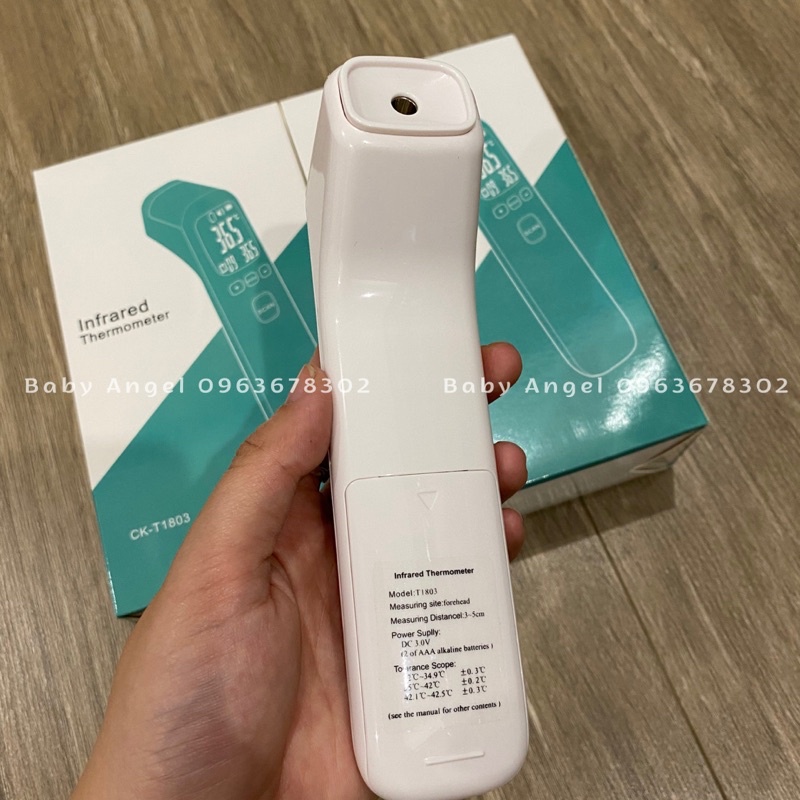Nhiệt kế đo trán hồng ngoại cao cấp, chính xác, tiện dụng, đo được cả nước và không khí