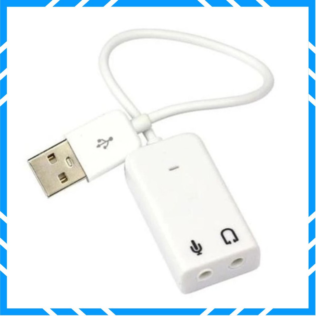 Cáp USB âm thanh 3D USB 7.1 (Trắng)